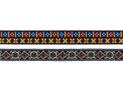 Ethnic polyester jacquard ribbon for bags shoes garment