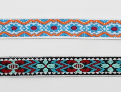 Free Sample Custom 2cm Polyester Jacquard Ribbon Trim