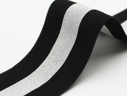 Factory Supplier 5cm Woven Elastic Waistband Stripe Elastic Jacquard Webbing