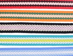 Custom 45mm wide herringbone cotton jacquard strap webbing belt