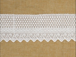 White extra wide guipure lace trims for wedding decoration crafts